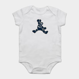 Jumping New Orleans Pelicans Gingerbread Man Baby Bodysuit